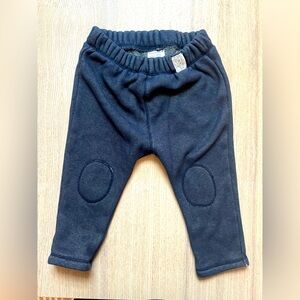 Zara 9-12 months denim fleeced lined knee pads